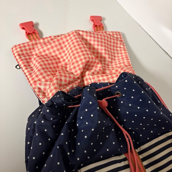 Matilda Jane Backpack Book Bag 435 Make Believe Blue Polka Dots - Picture 4 of 14